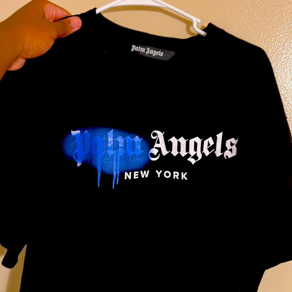 Black and Blue Palm Angels Shirt
